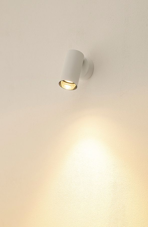 Decken-/Wandleuchte SLV KAMI GU10 1×0…10W 114×70mm weiss/schwarz