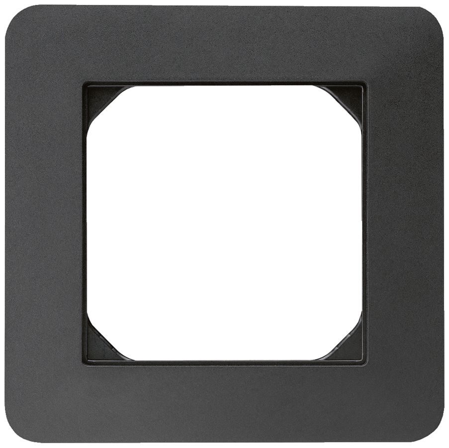 UP-Abdeckrahmen kallysto.trend 1×1 schwarz 94×94mm