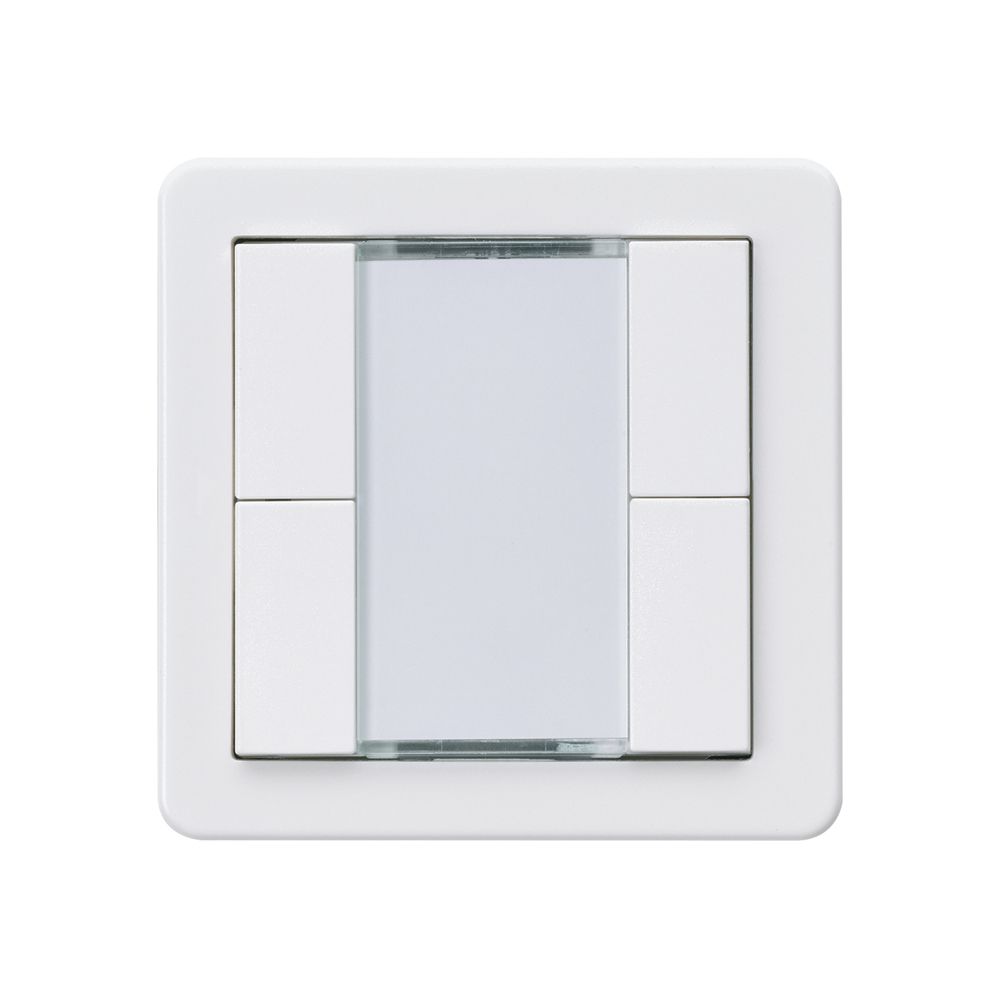 Pulsante Hager basico A KNX quadruplo bianco