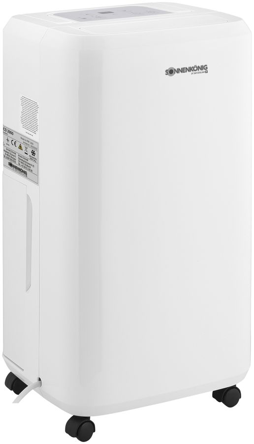 Déshumidificateur Secco 2000, 380W 230V, 40m²/88m³, 27.6×50×23.5cm blanc