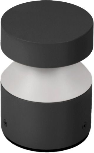 LED-Pollerleuchte MATITA rund 10W 1094lm 2700K IP65 160mm graphit