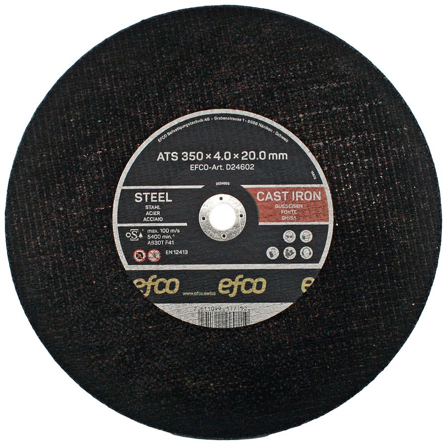 Disco da taglio EFCO ATS Ø350×4×20mm 20 pezzi