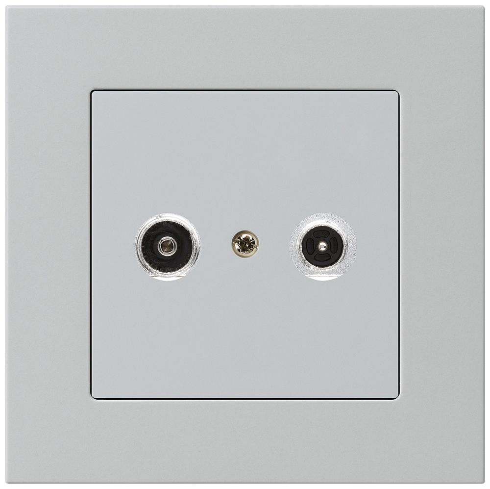 UP-Antennendose kallysto.pro R/TV 14dB 2GHz hellgrau