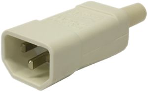 Apparatestecker Steffen SEV 113 65° weiss