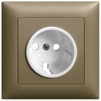 Frontset EDIZIOdue Schuko coffee