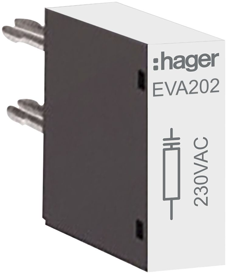 RC-Glied Hager 230VAC zu Schütze EV018…EV038, EVN032…EVN045, EVL014…EVL027