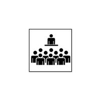 Folie Symbol 'Konferenzraum' EDIZIOdue schwarz 42×42 für Lampe LED