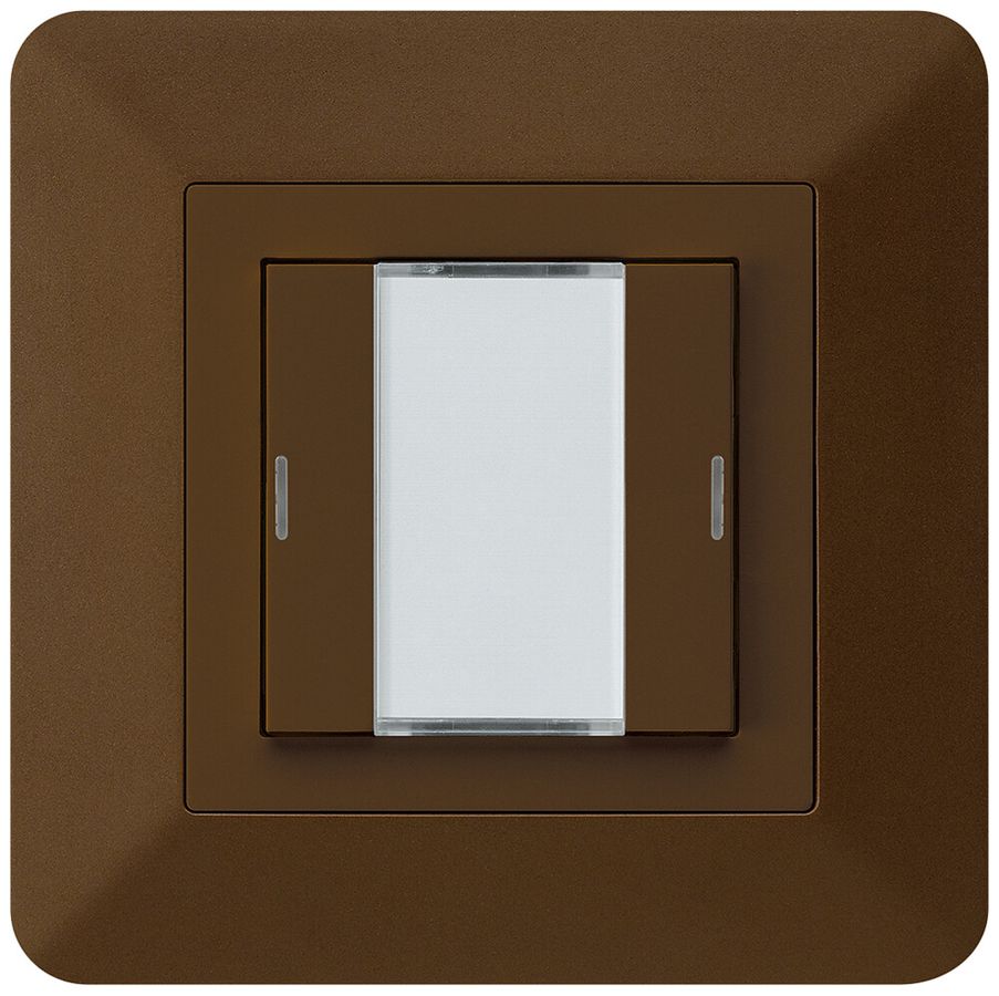 UP-Taster kallysto.trend KNX 2×RGB LED s/e-link braun