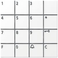 Module clavier Siedle indépendant du système 12V AC blanc