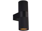 Applique Nordlux Kyklop Ripple 2×GU10 25W IP54 Ø86×140mm noir
