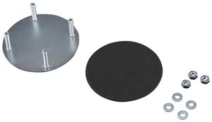 Abdeckplatte Rittal CP 6505.500 130×130mm grau für CP 120 Ø130mm