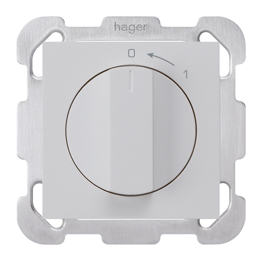 UP-Schwenktaster 0<-1/1L hellgrau kallysto mit Drehgriff