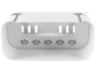 Prise multiple A. Steffen Cable Organizer Box avec interrupteur 5×T13 blanc