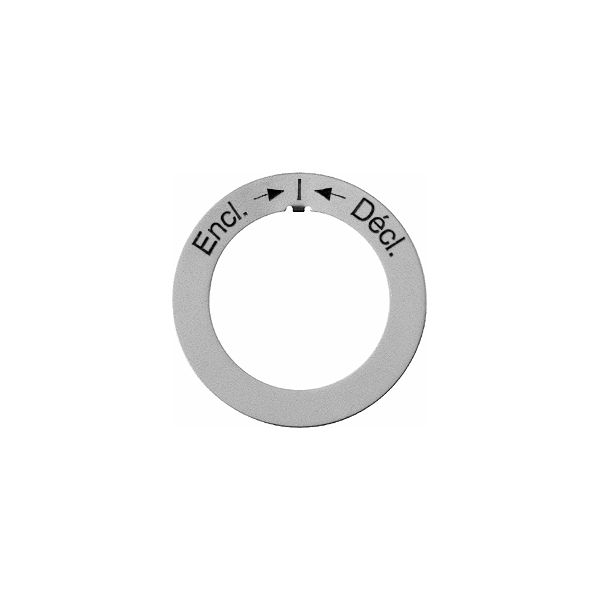 Disque indicateur Encl.->I<-Décl. Al AG SS,GUP SS