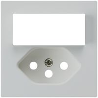 Frontplatte kallysto 60×60mm hellgrau für Kleinkombi Schalter+T13