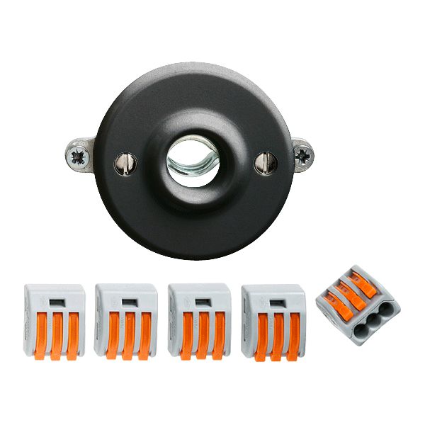 Scatola di raccordo INC 5L 2.5mm² 500V 15A 3LNPE FH nero