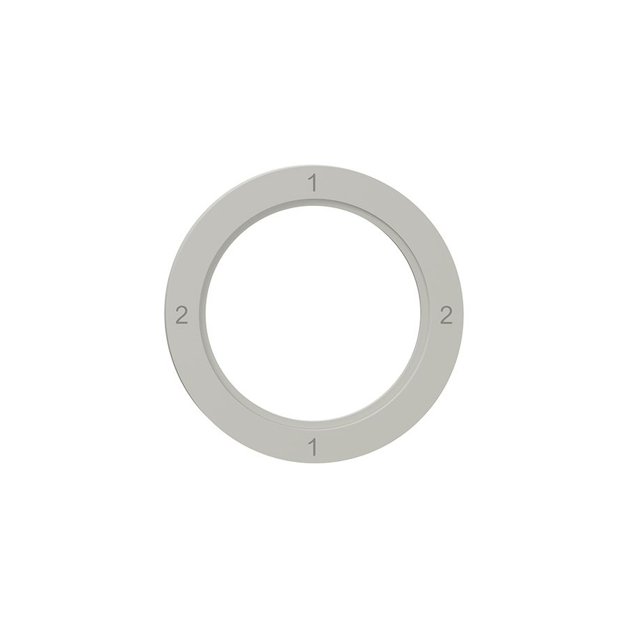 Disque indicateur NEVO, p.interrupteur rotatif, 2-1-2-1, gris clair