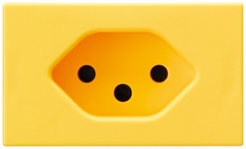 EB-Steckdose FLF Hager Typ 13 gelb mit Steckklemmen