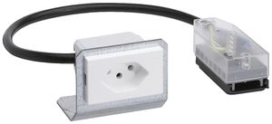 Prise INC FLF type 13 blanc pour BK-broadway pour câble plat Technofil