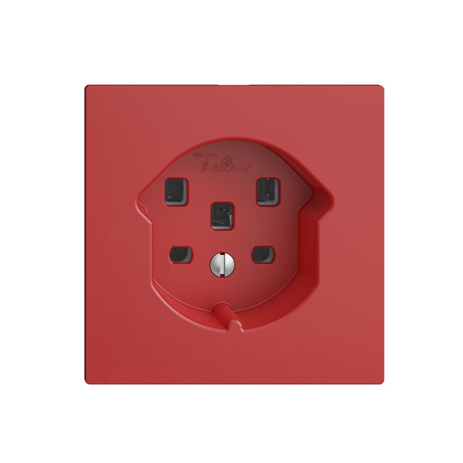 Steckdose EDIZIOdue T25 16A berry, mit Steckklemmen