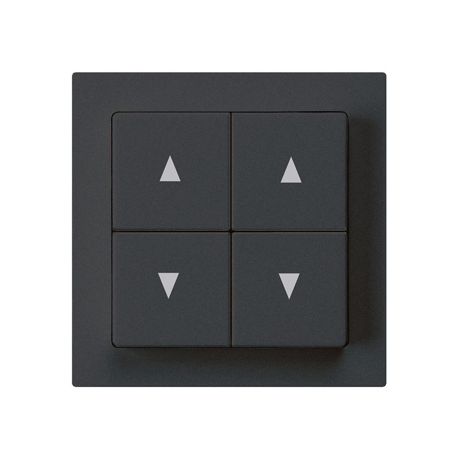 Interruttore per tappar.INC kallysto A nero con 4 tasti