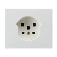 FLF-Steckdose HA Typ 25 mit Steckklemmen mit Rastfeder weiss