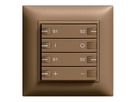 UP-Frontset ON-OFF Dimmer Szene 4T mit LED ZEP EDIZIOdue coffee