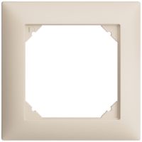 UP-Kopfzeile EDIZIOdue SNAPFIX® 1×1 horizontal und vertikal 88×88mm crema