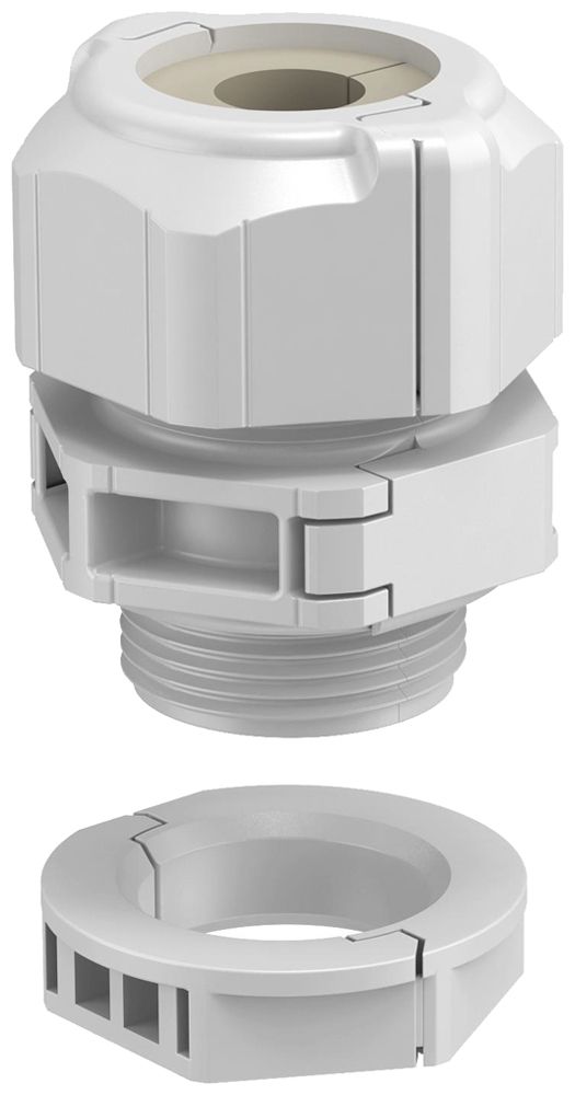 Presse-étoupe Bettermann V-TEC TB25 divisible M25 1×Ø6…7.5mm IP67 gris