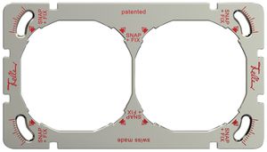 En-tête ENC horizontal 2 parties a.système de fixation SNAPFIX®