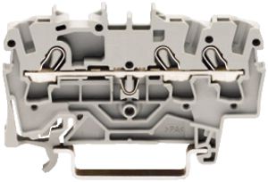 Borne de passage WAGO TopJob-S 2.5mm² 3L gris série 2002