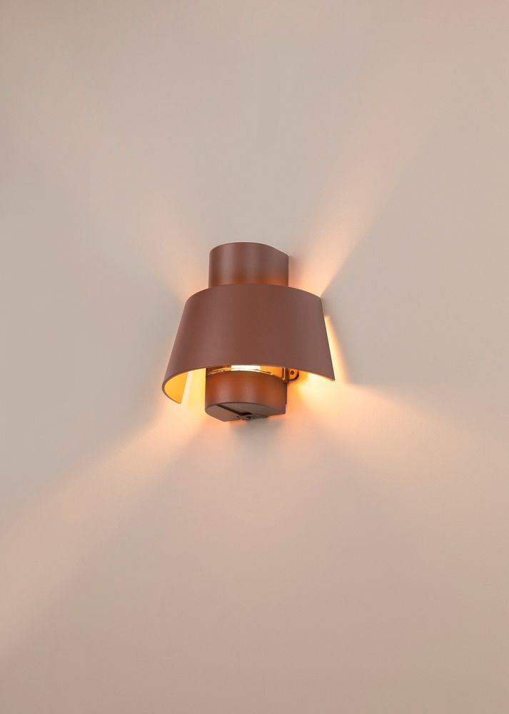 Applique SLV PHOTONI E27 1×0…13W IP55 125×250mm rouille