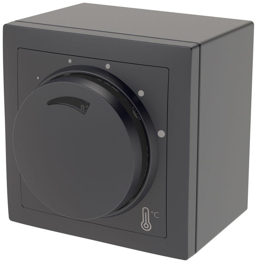 AP-Raumthermostat ABB SIDUS heizen/kühlen NO 230VAC/10A 5…30°C an