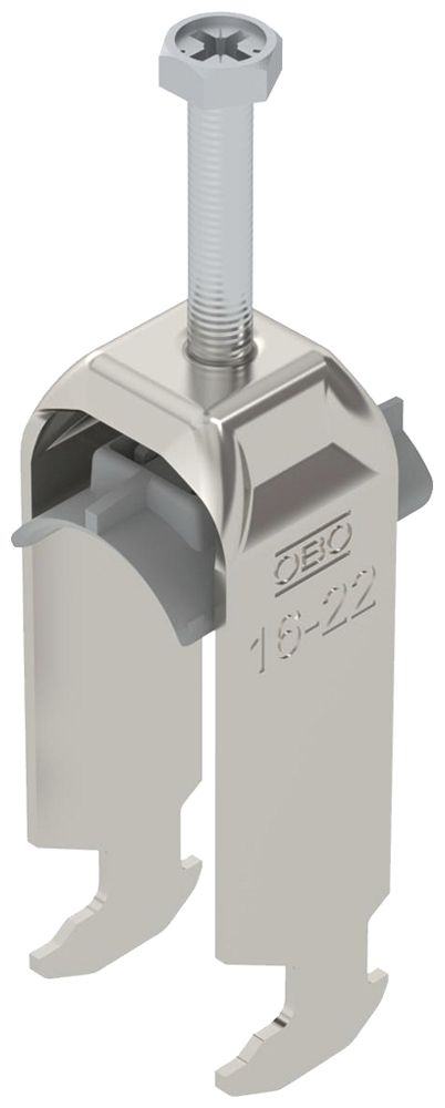 Fixation rapide BET 2056 pied à H matière synthétique 16…22mm 2×câble A2 1.4301