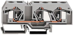 Morsetto di passaggio WAGO 3L 16mm² grigio