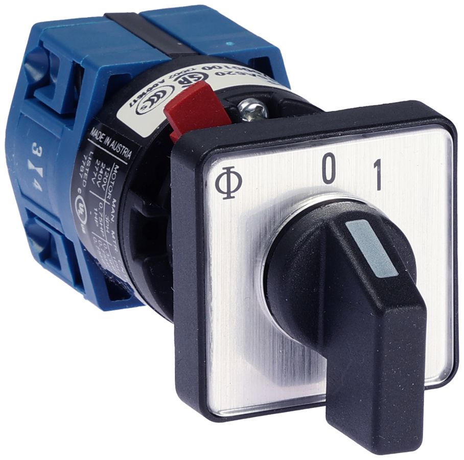 EB-Schwenktaster K&N CG4.A295.FS2, 10A/400V 1L 30×30mm "0-1"