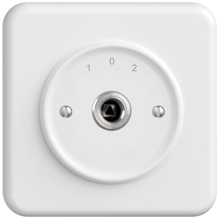 Interruttore a chiave INC STANDARDdue 1P quadra./triang.20A 690V 1-0-2 rientr.bi