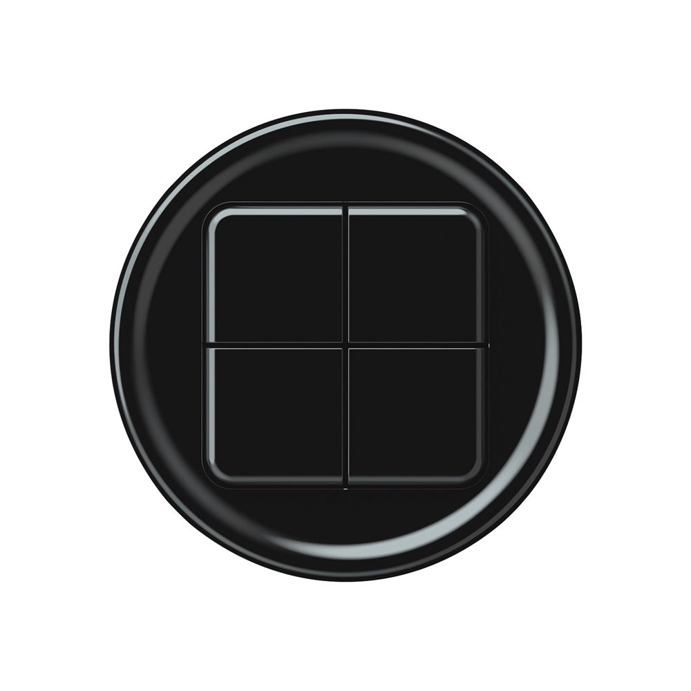 Kit frontale origin copertura per pulsante KNX 4× nero