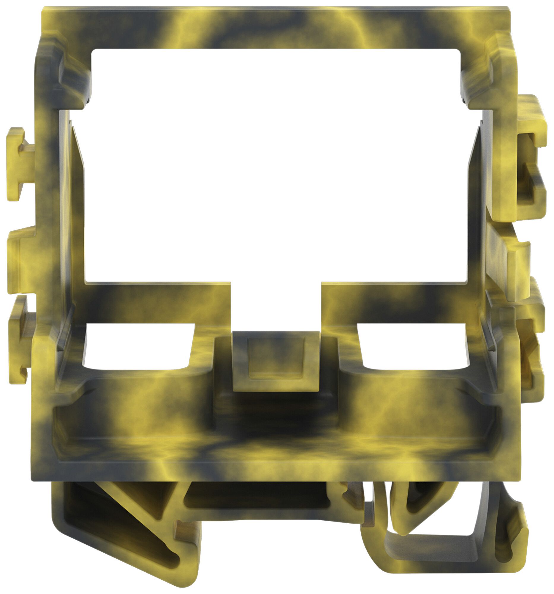 Befestigungsadapter WAGO 221 ohne Zugentlastung 10L×4mm² TH15 grau/gelb