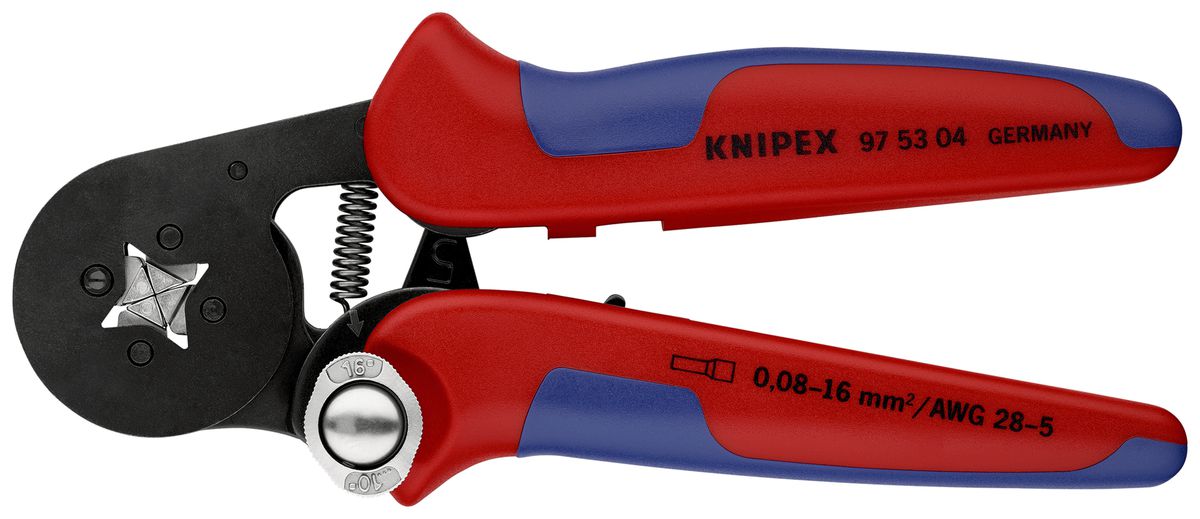 Crimpzange KNIPEX Selbsteinstellend für Aderendhülsen 180mm