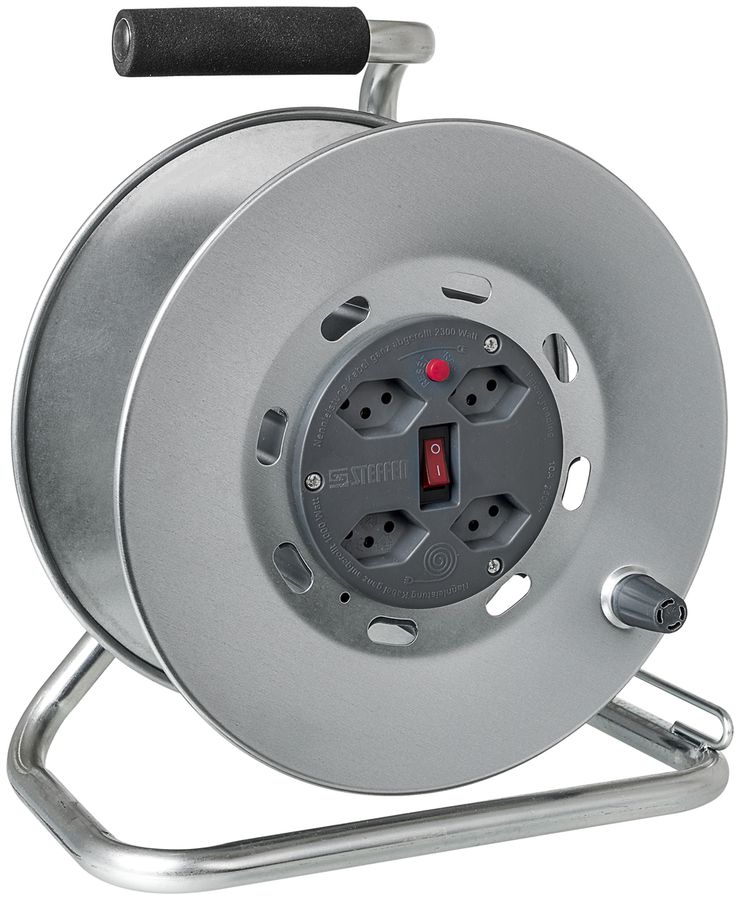 Avvolgicavo STERO LOOP ME argento-grigio vuoto con 4×T13