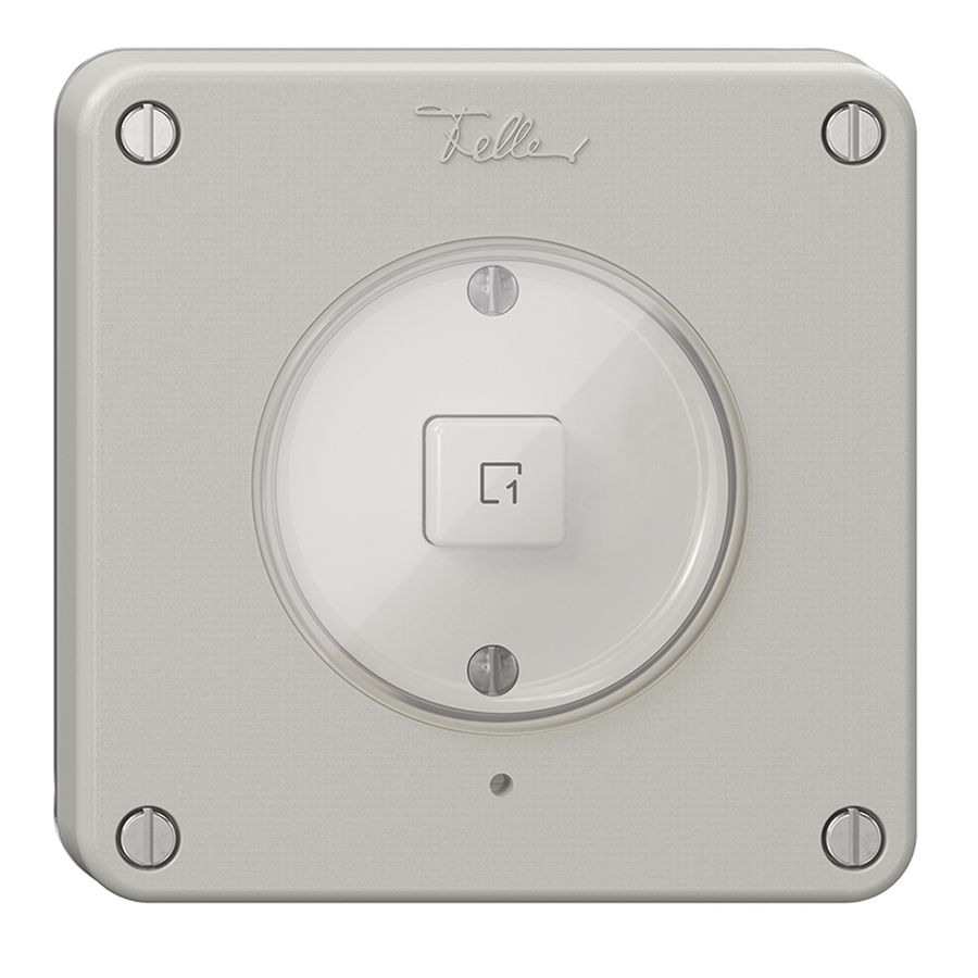 Szenentaster 1 Szene/1T NEVO Wiser N.CO lichtgrau