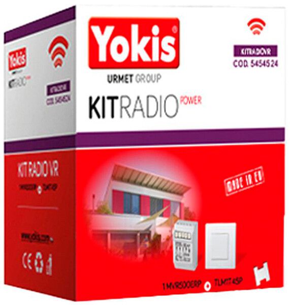 Kit actionneur volets RF Yokis 1×TLM1T45P 1×MVR500ERP
