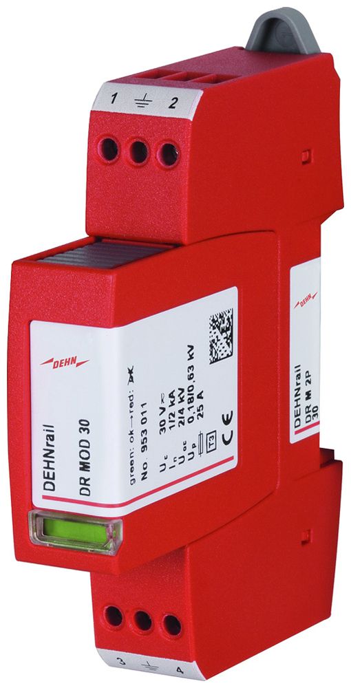 Parasurtension DEHN/elvatec SE DR M 2P 30 24V 1kA