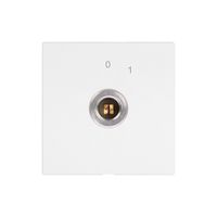 Schlüsselschalter EDIZIO.liv 1P Vierkant/Schlitz 20A 690V 0-1 Rückzug ws