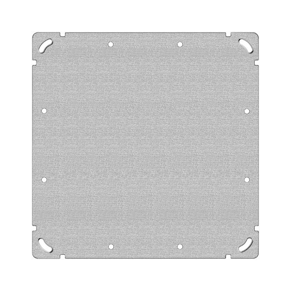 Befestigungsplatte Gr.3×3 197×197mm ohne Bohrung mit 12 Bef.-löchern