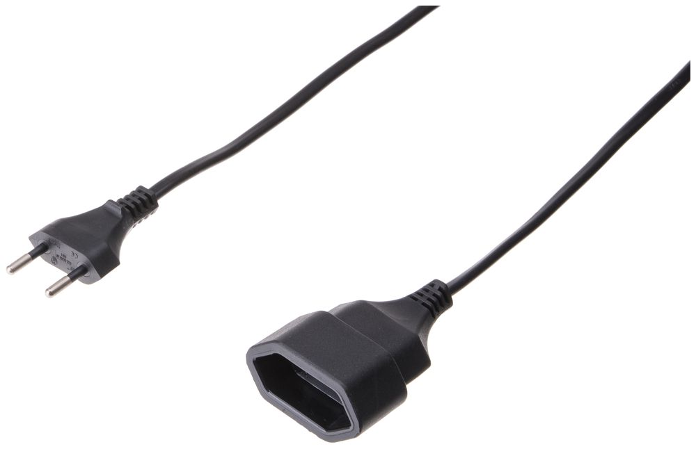 Rallonge MH T11 3m 2×1mm² Tdf noir