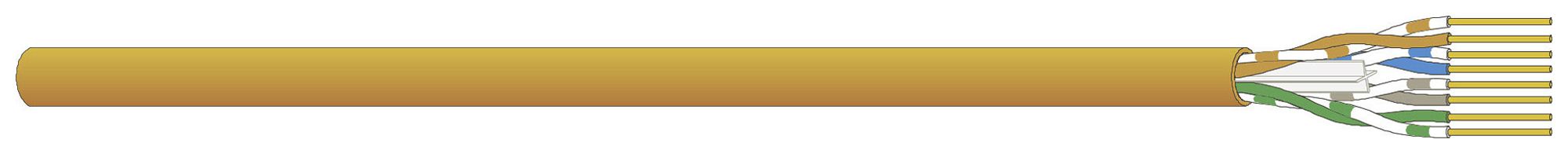 Câble informatique Dätwyler CU 662 4P U/UTP cat.6 LSZH B2ca ora 500m