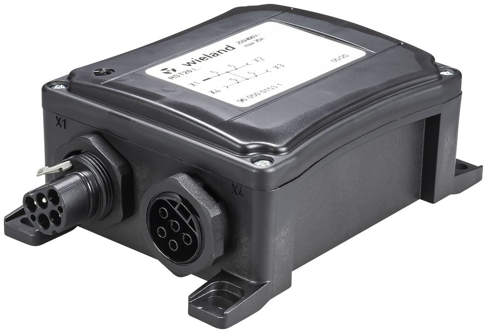 Verteilerbox Wieland 5L schwarz