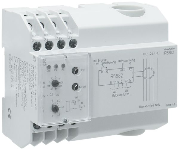Differenzstromwächter DOLD IR5882 24…230VAC/DC 10mA…10A Typ A Ø28mm